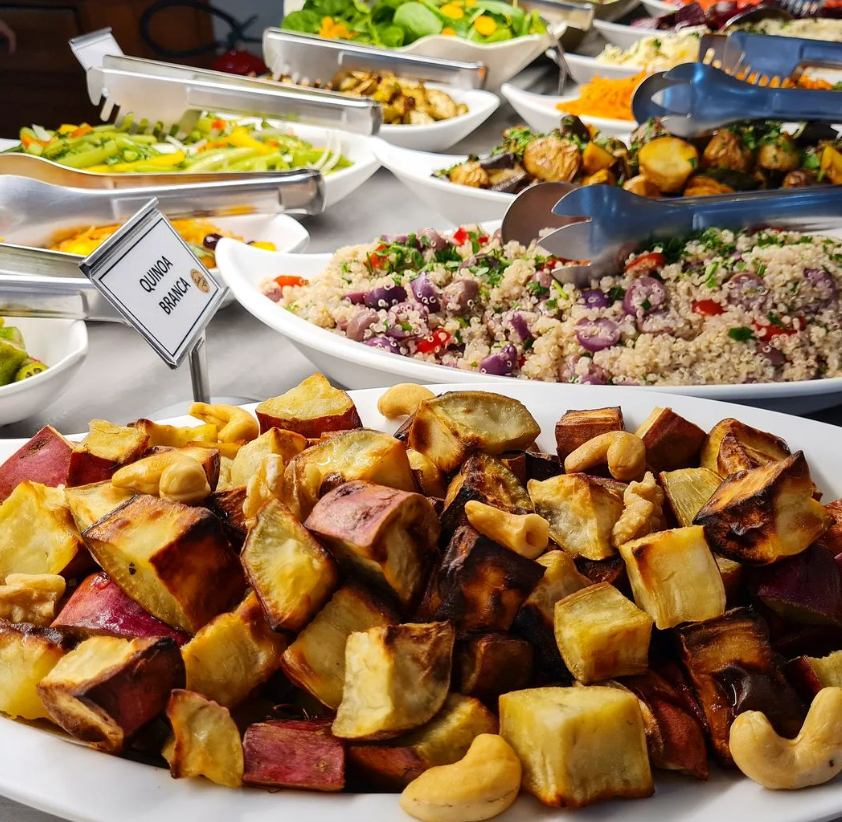 Buffet variado do Santa Fé